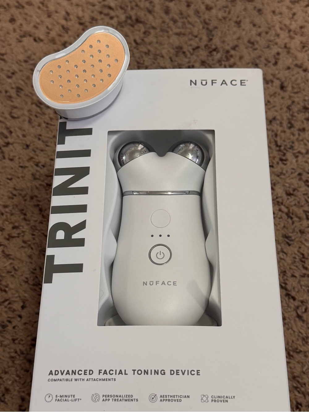 NuFACE Trinity+ Advanced Microcurrent Toning Device AND Red Light Attachment